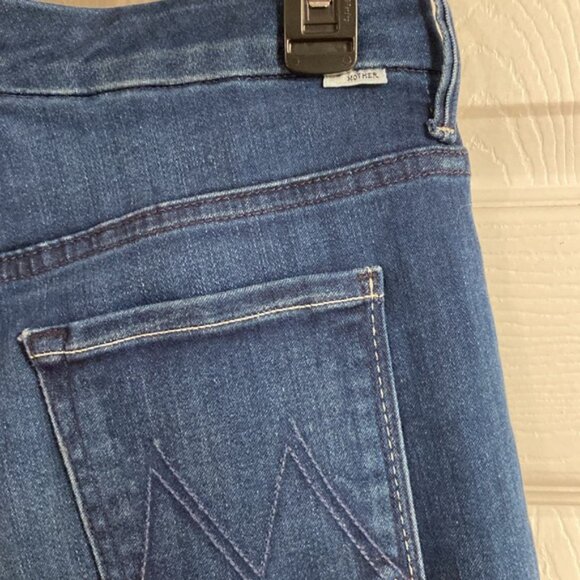 MOTHER High Waisted Looker Ankle The Road to Paradise Skinny Straight Jean - Picture 6 of 9